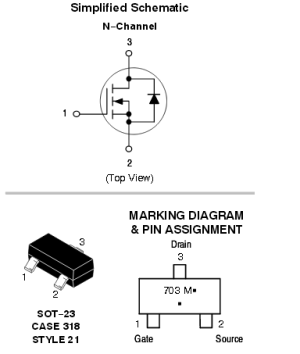  MOSFET 2N7002ET1G