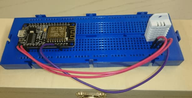  DHT22 mit NodeMcu - Prototyp