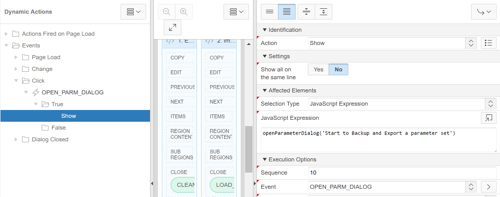  Modal Dialog Page mit Dynamic Action öffnen