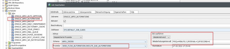  Oracle Apex Automations Job