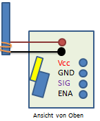  Anschluss des DCF77 Modul von ehajo