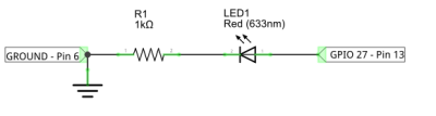  Raspberry Pi GPIO - LED leuchtet bei HIGH