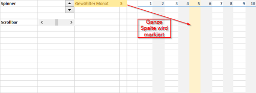  Bedingte Formatierung in Excel mit slieder