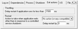  NSSM Restart option